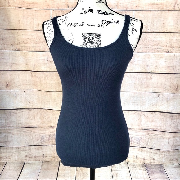 Vince Tops - ❤️ 5 for $15 Vince Dark Blue Ribbed Tank Top S